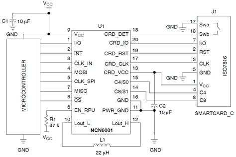 smart card socket pcb|NCN6001 .